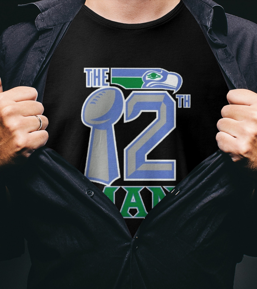 The 12th Man Seattle Bird Fan Football T-Shirt