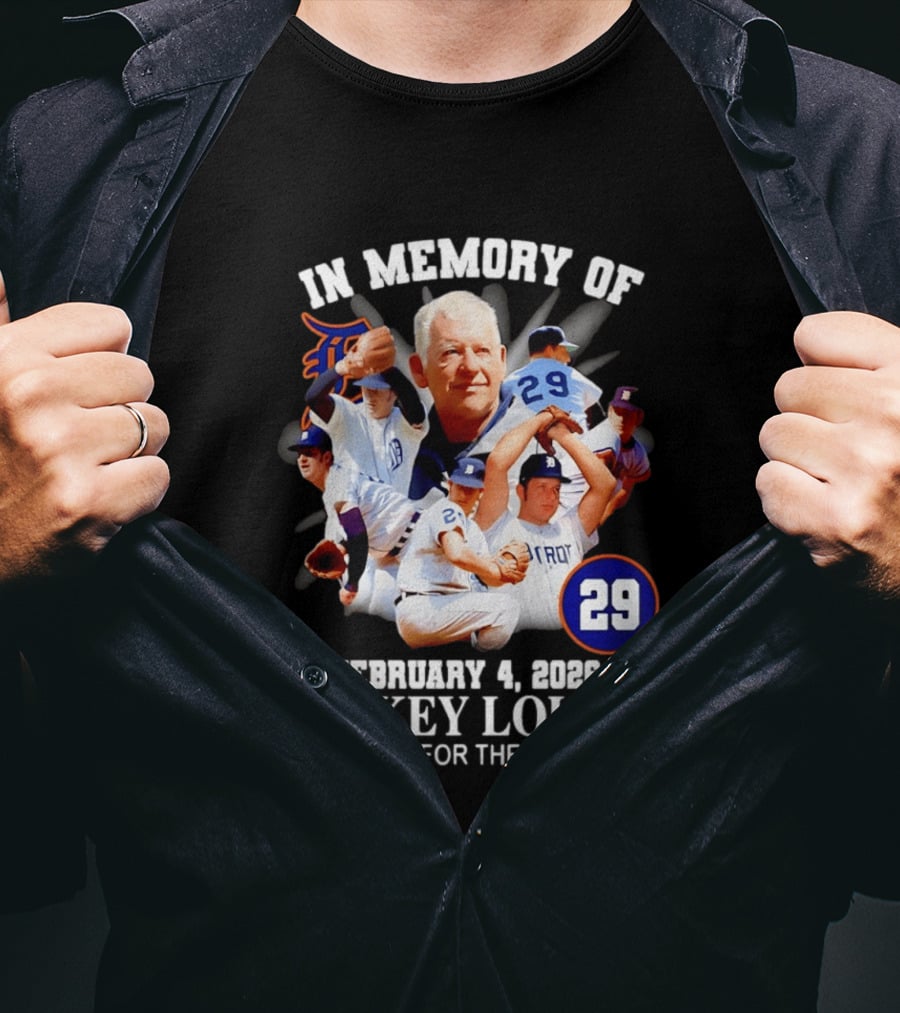 In Memory Of Mickey Lolich February 4 2023 Thank You For The Memories Detroit 29 T-Shirt