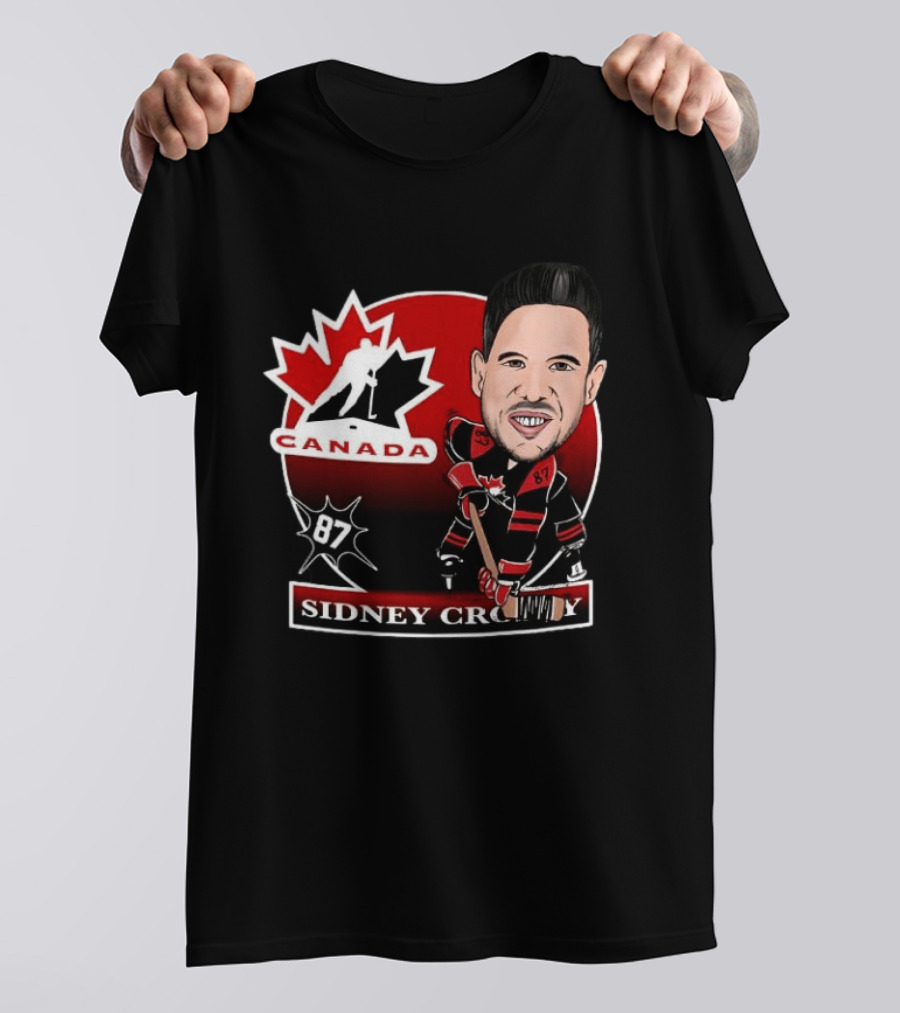 Sidney Crosby Canada Hockey Caricature Number 87 T-Shirt