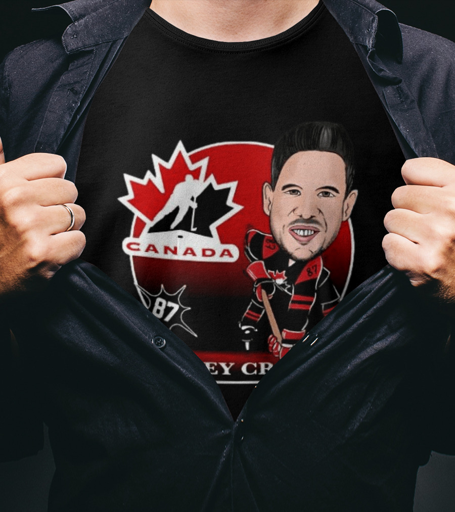 Sidney Crosby Canada Hockey Caricature Number 87 T-Shirt