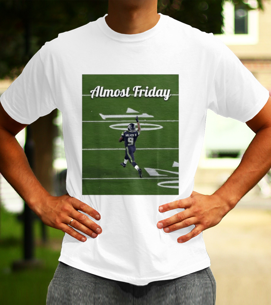 Almost Friday Kenneth Walker III Seahawks Football Celebration T-Shirt