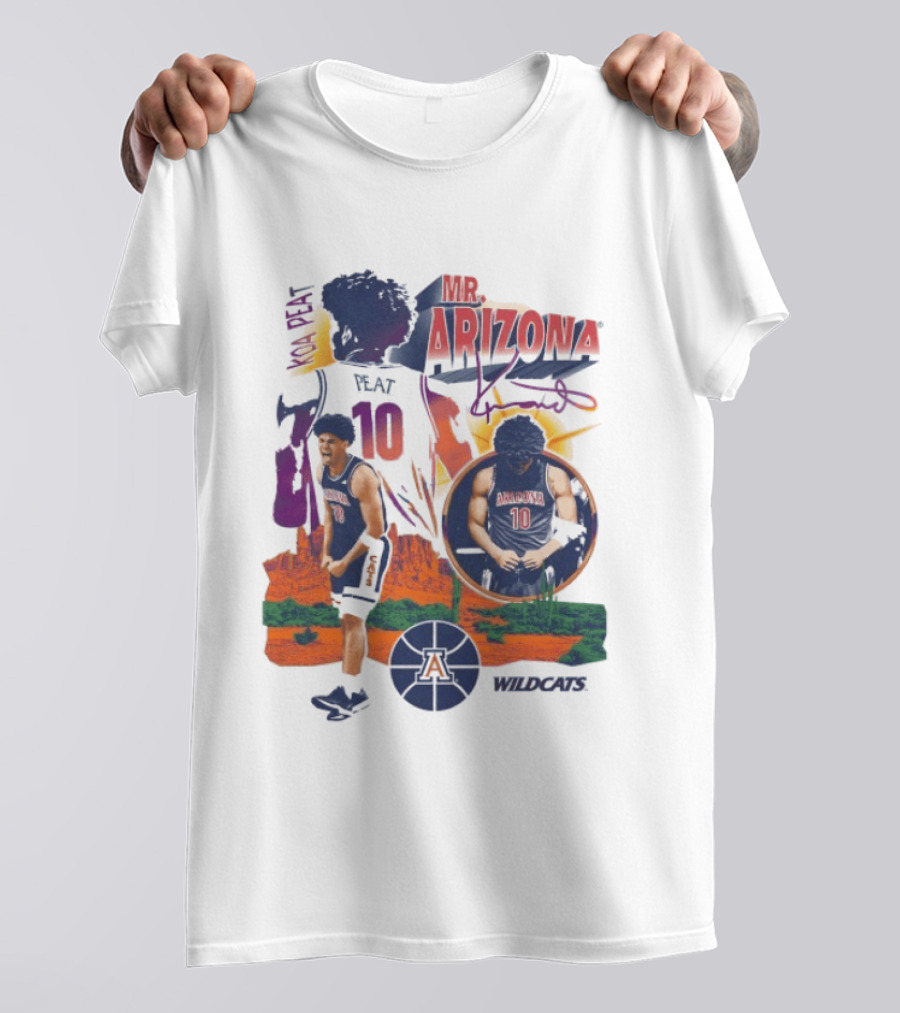 Koa Peat Mr Arizona Wildcats Number 10 Basketball T-Shirt