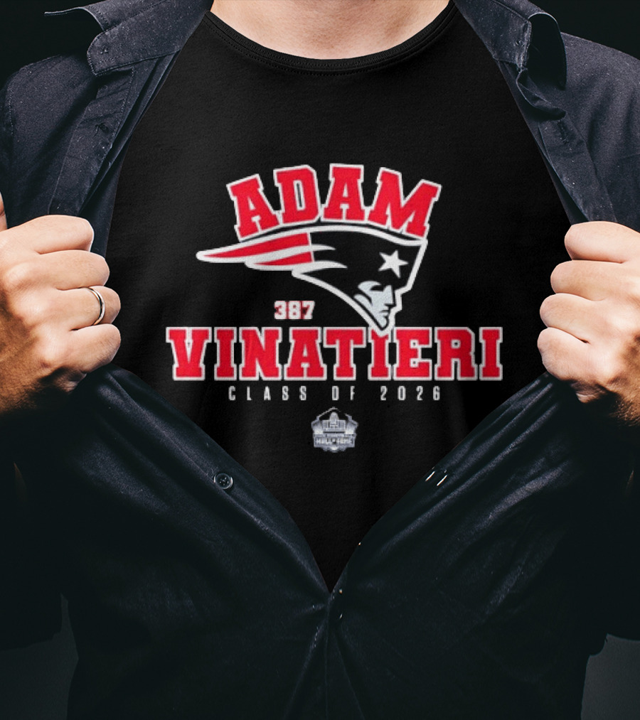 Adam Vinatieri Patriots Hall Of Fame Class Of 2026 387 T-Shirt
