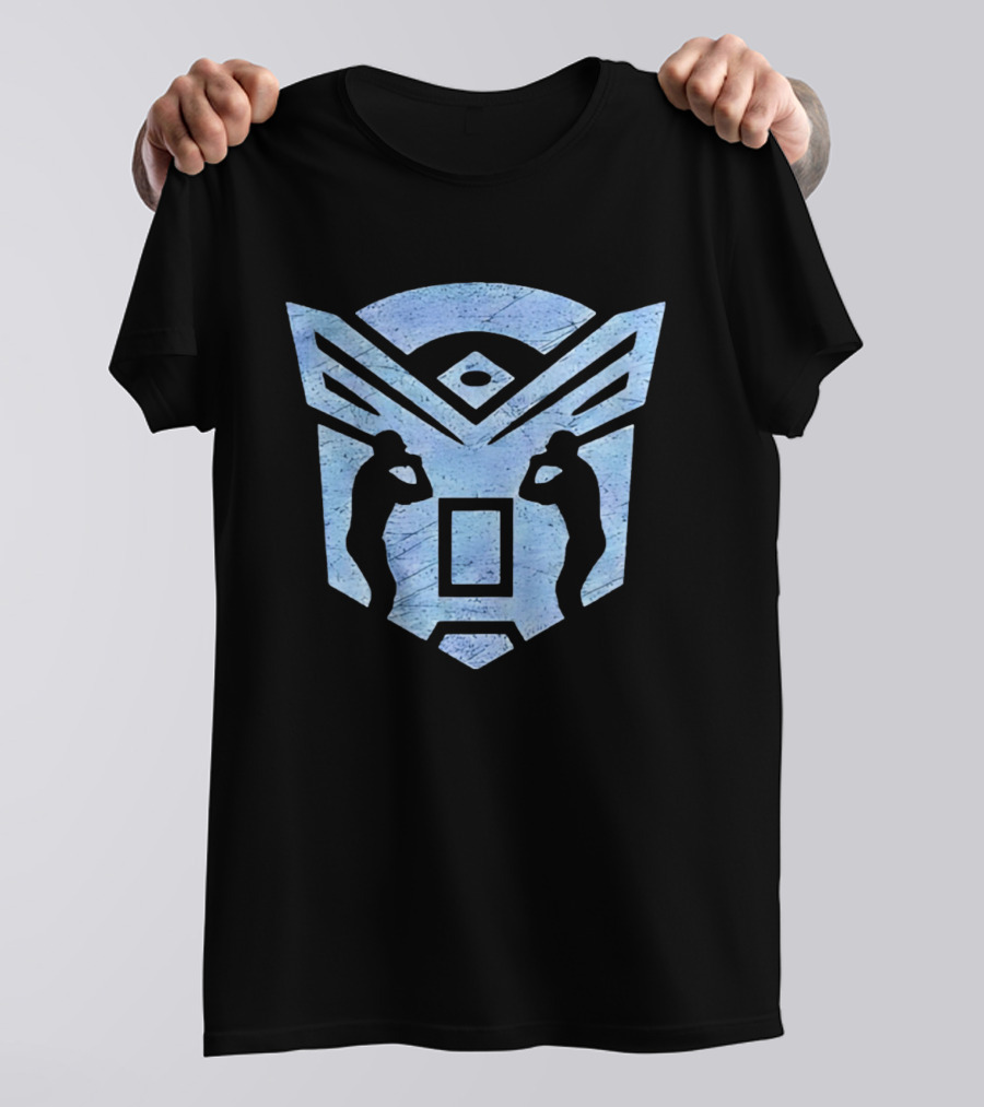Autobats Baseball Transformers Logo Fusion T-Shirt