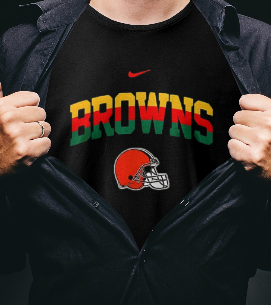 Cleveland Browns African Heritage 100 Years Nike Football T-Shirt