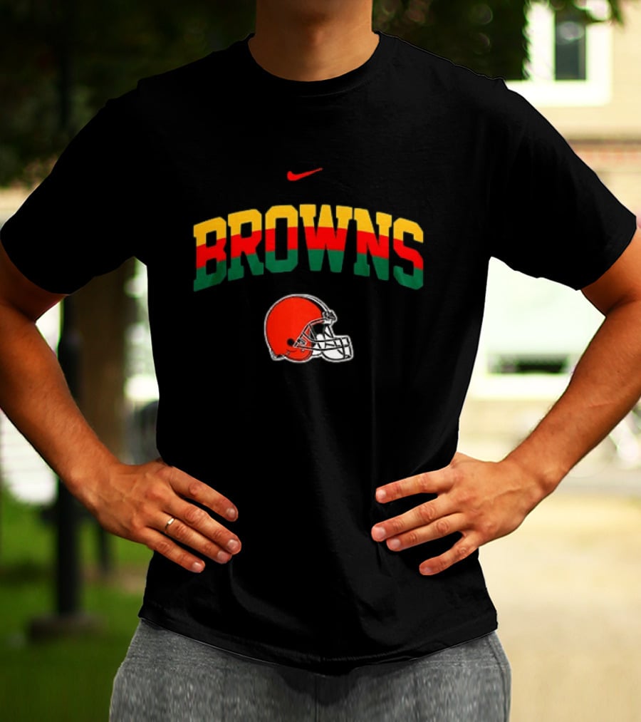 Cleveland Browns African Heritage 100 Years Nike Football T-Shirt