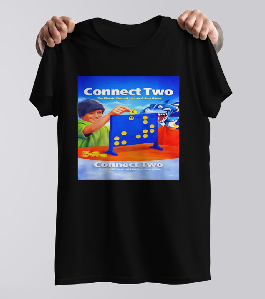 Connect Two The Classic Vertical Two In A Row Game T-Shirt