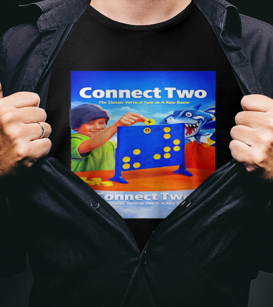 Connect Two The Classic Vertical Two In A Row Game T-Shirt