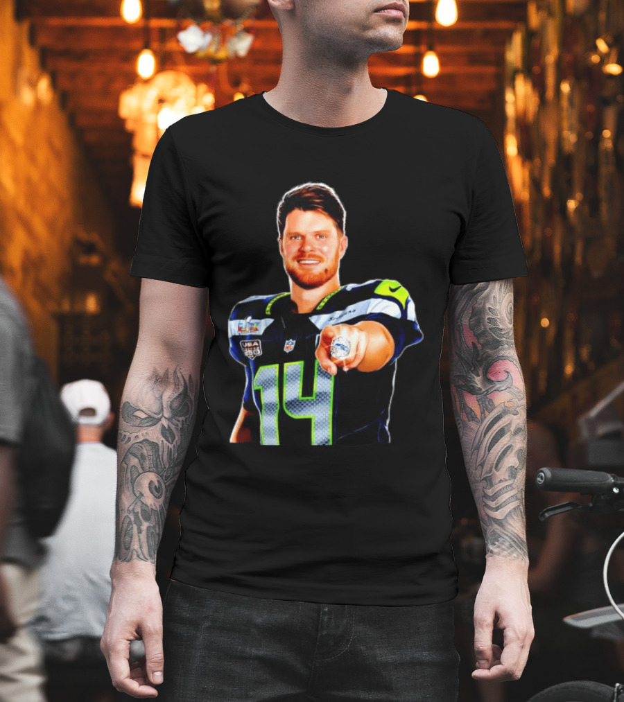Seahawks Sam Darnold Champions Ring USA 150 NFL Honors T-Shirt
