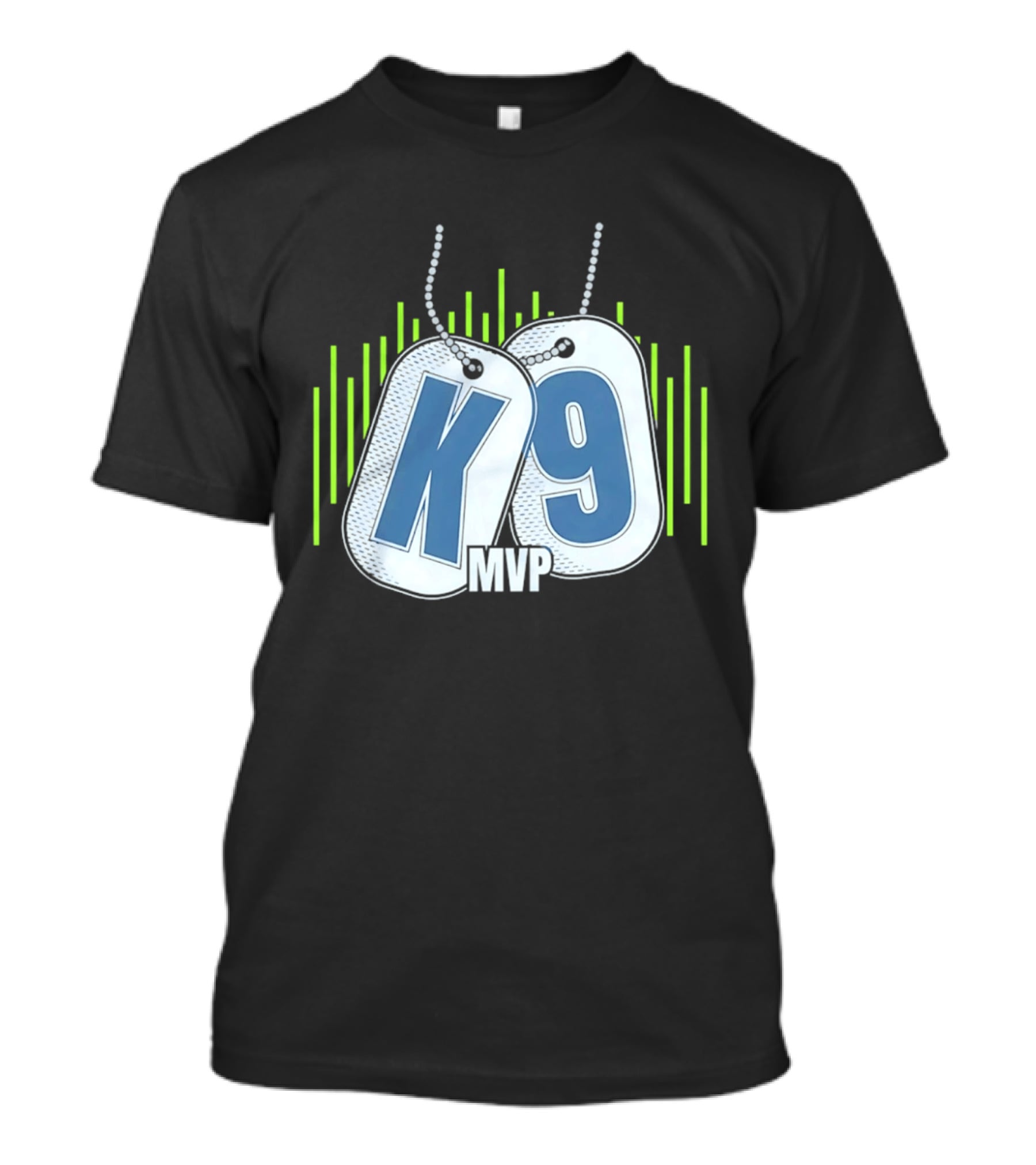 Seattle Seahawks K9 MVP Navy Dog Tags T-Shirt