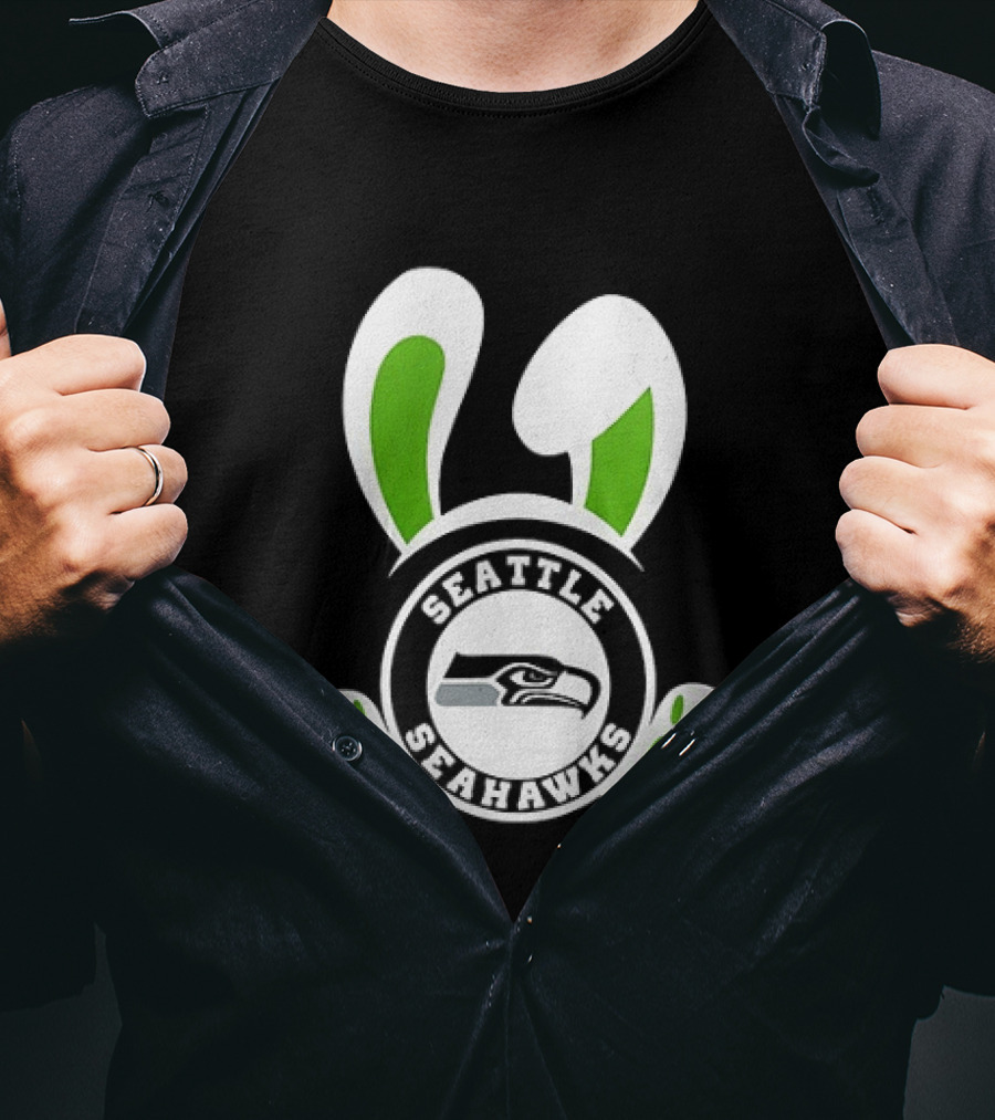 Seattle Seahawks Easter Pride Forget The Eggs I'm Hunting T-Shirt