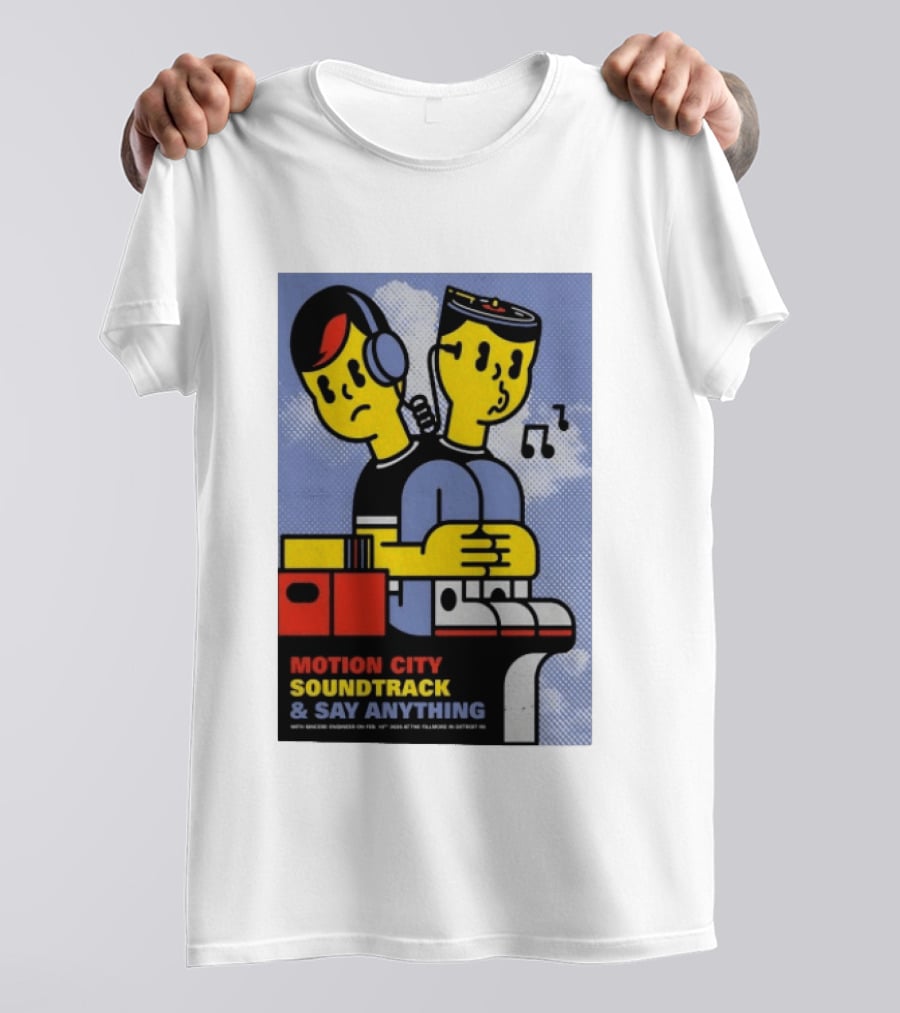 Motion City Soundtrack Say Anything Tour February 10 2026 Fillmore Detroit T-Shirt