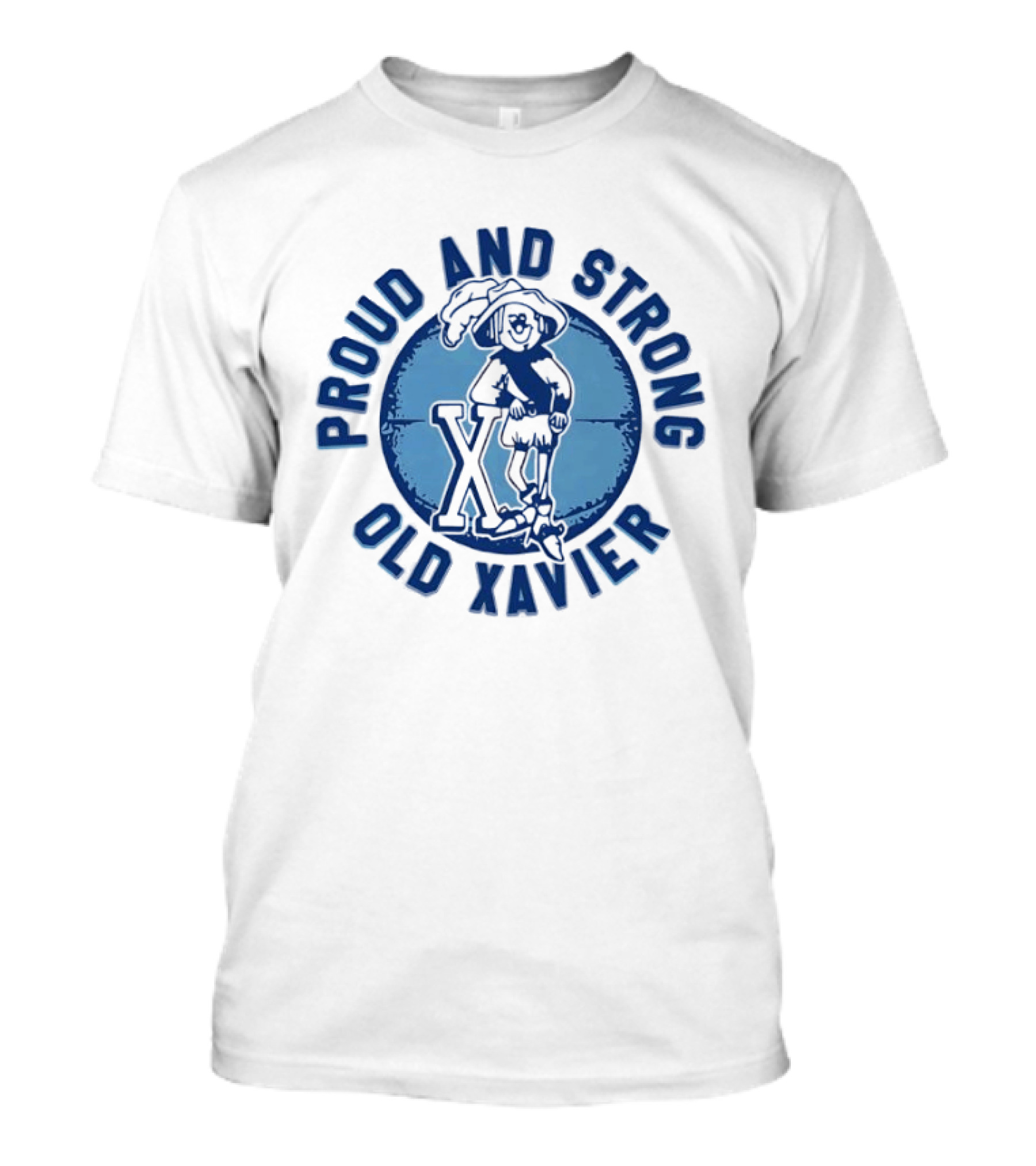 Proud And Strong Old Xavier Musketeers Retro Basketball T-Shirt
