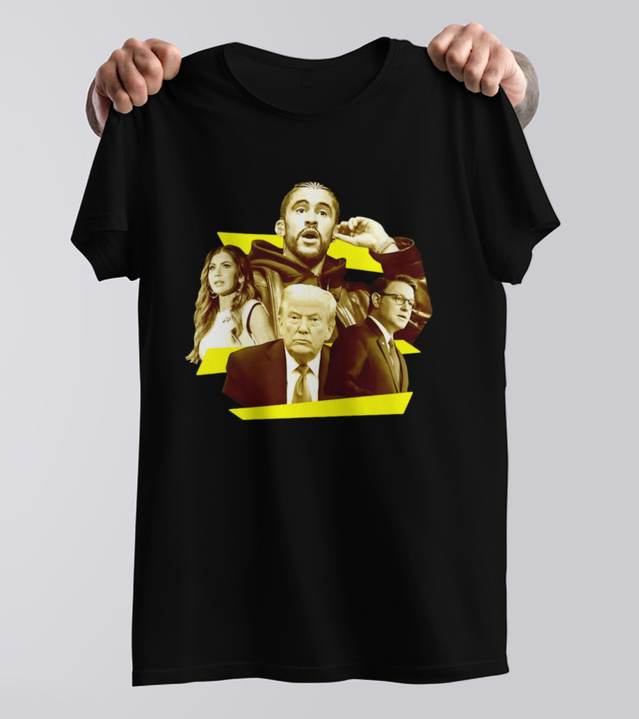 Bad Bunny Trump Mike Johnson House Speaker T-Shirt