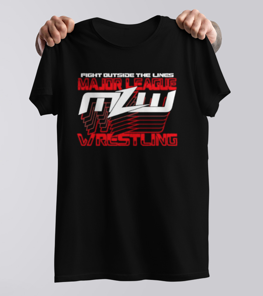 MLW Fight Outside The Lines Major League Wrestling T-Shirt