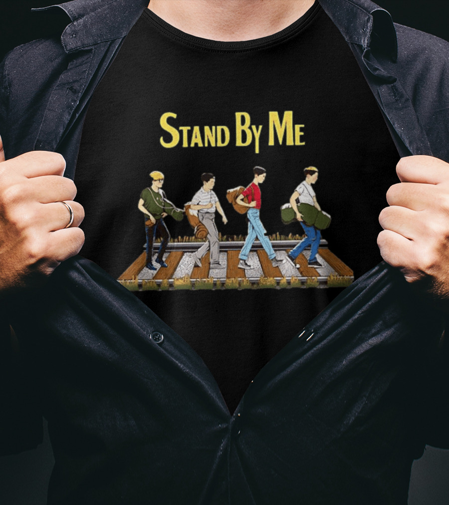 Stand By Me 1986 The Body Cross The Railroad Tracks Scene T-Shirt