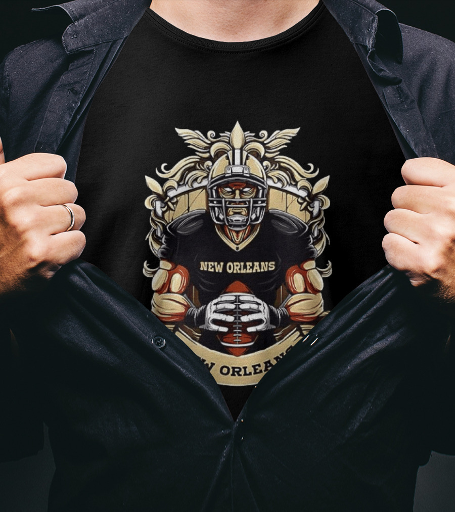 New Orleans Saints Football Crest Warrior T-Shirt