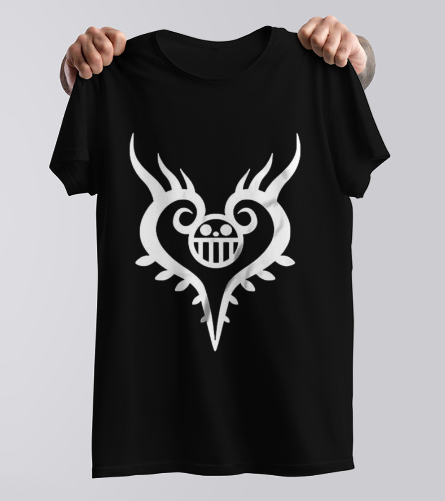 Trafalgar D. Water Law Heart Pirates Tattoo Cosplay One Piece Anime T-Shirt