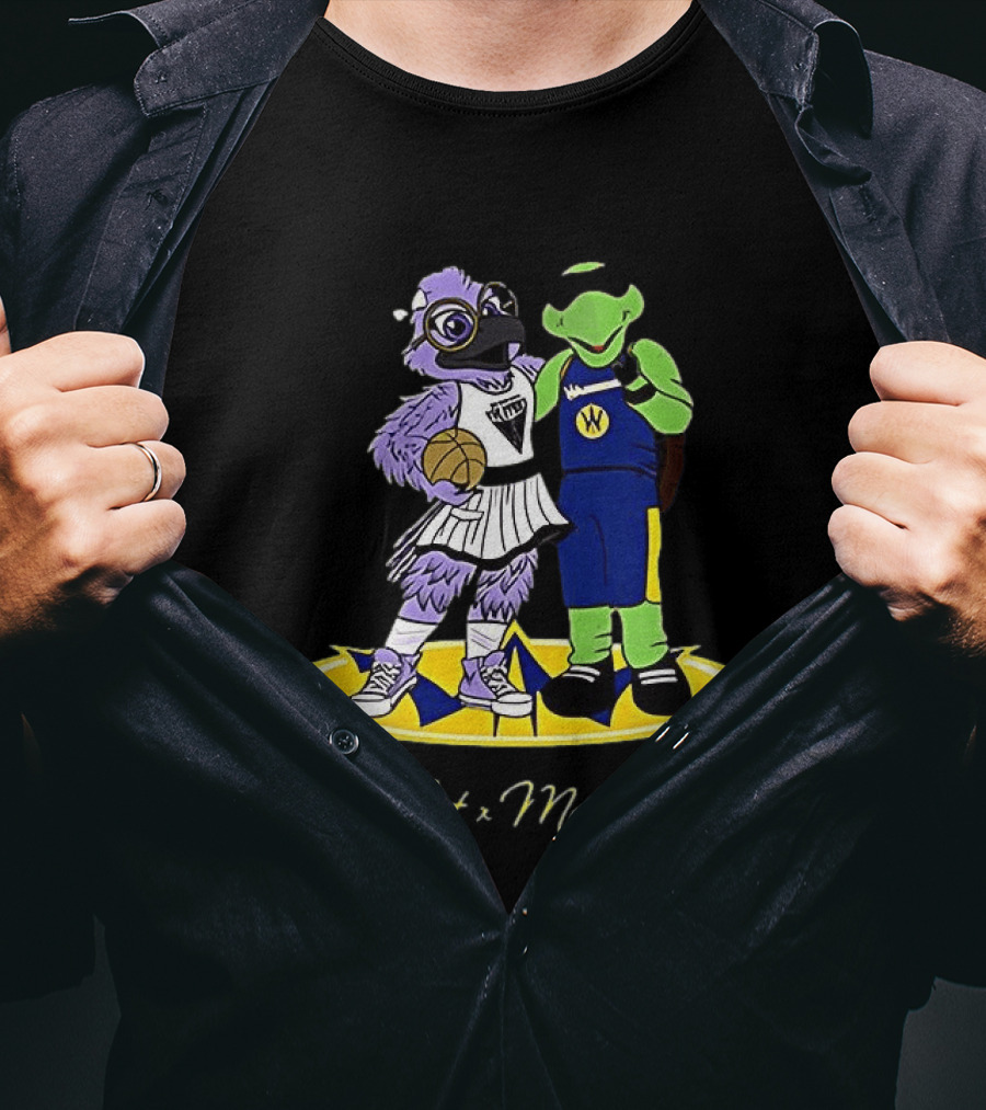 Violet Golden State Valkyries Mav'Riks Santa Cruz Warriors T-Shirt