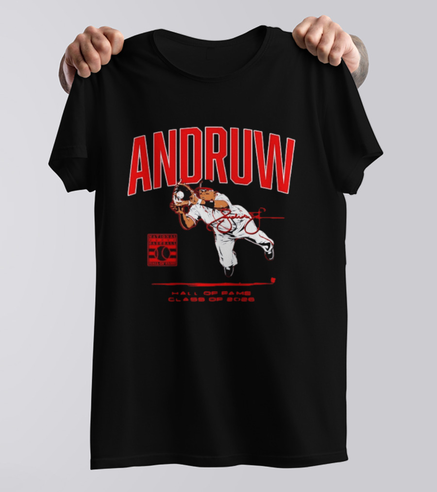 Andruw Jones National Baseball Hall Of Fame Class Of 2026 T-Shirt