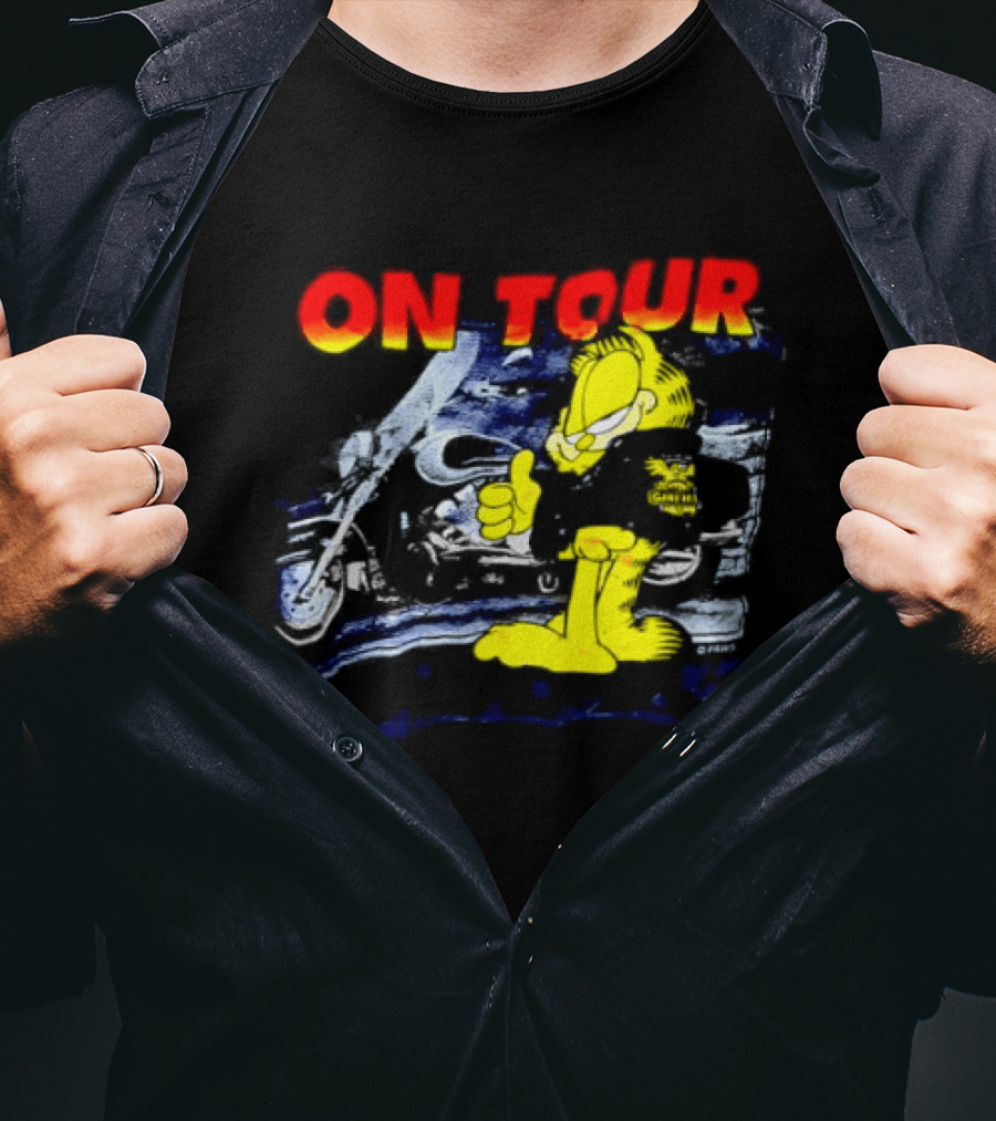 Garf On Tour Motorcycle Adventure T-Shirt