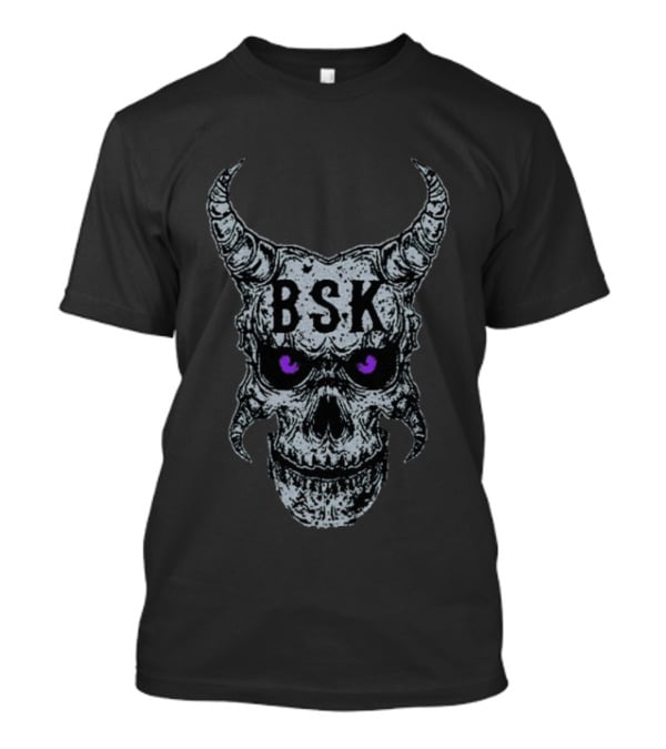 Mark Calaway The Undertaker BSK Skull Horns Purple Eyes T-Shirt