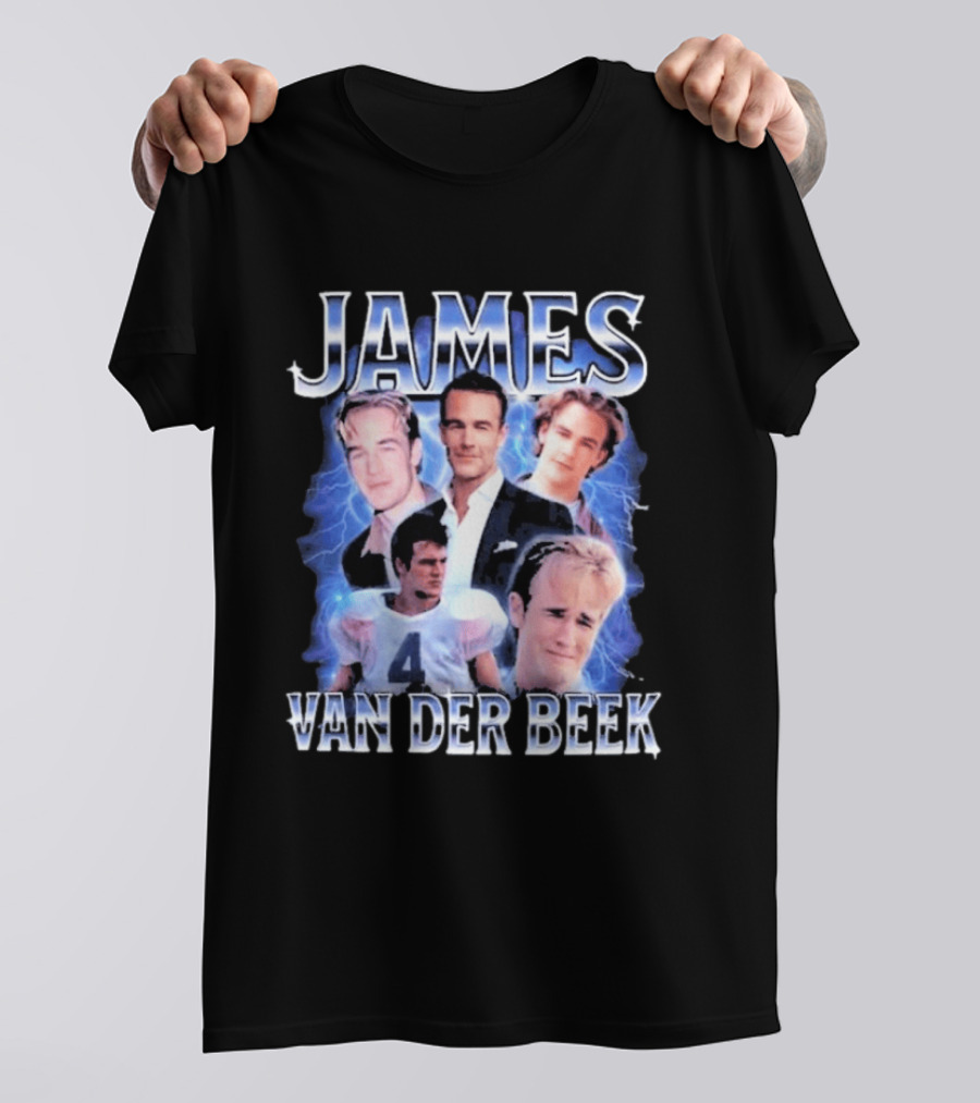James Van Der Beek 90s Iconic Characters Collage T-Shirt