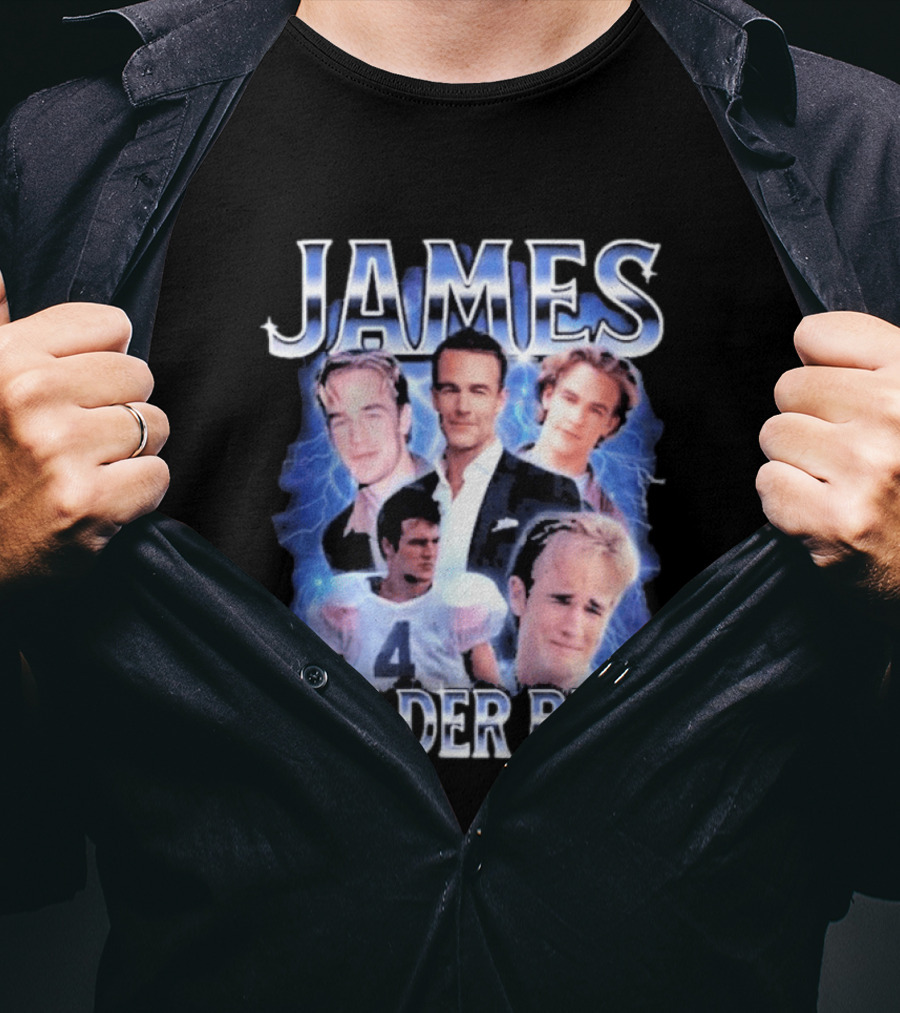 James Van Der Beek 90s Iconic Characters Collage T-Shirt