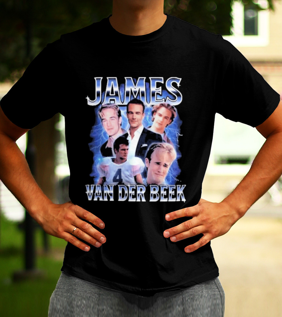 James Van Der Beek 90s Iconic Characters Collage T-Shirt
