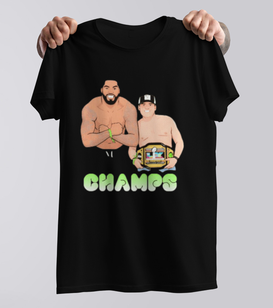 JS And Leo Celebrate Seattle Champs With Belt Champs T-Shirt
