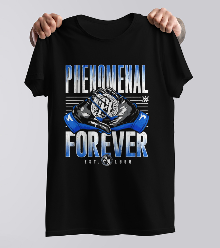 Phenomenal Forever WWE A.J. Styles Gloves Est. 1978 T-Shirt