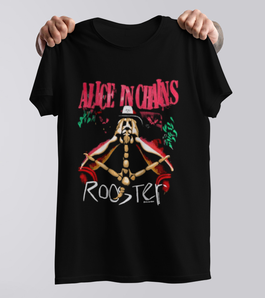 Alice In Chains Rooster 1993 Vintage Grunge Band T-Shirt