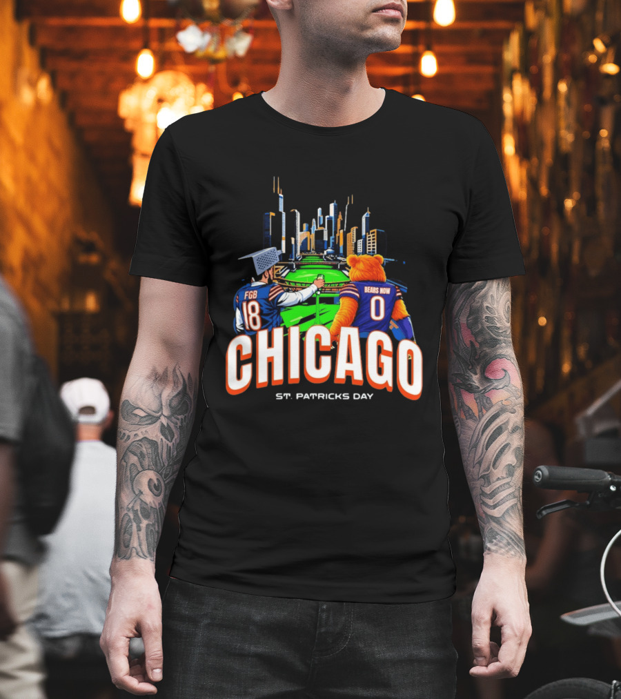 Chicago Bears St. Patricks Day Green River FGB Bears Now T-Shirt