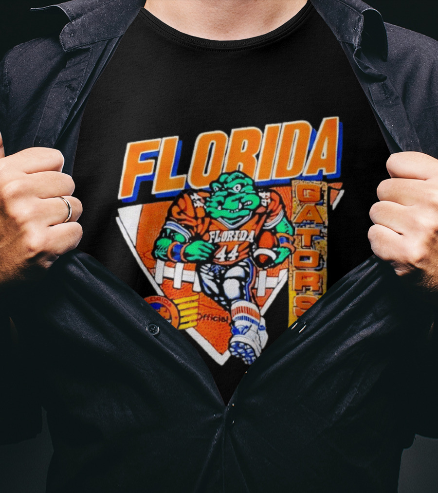 Florida Gators Football Alligator Cartoon 44 Player T-Shirt