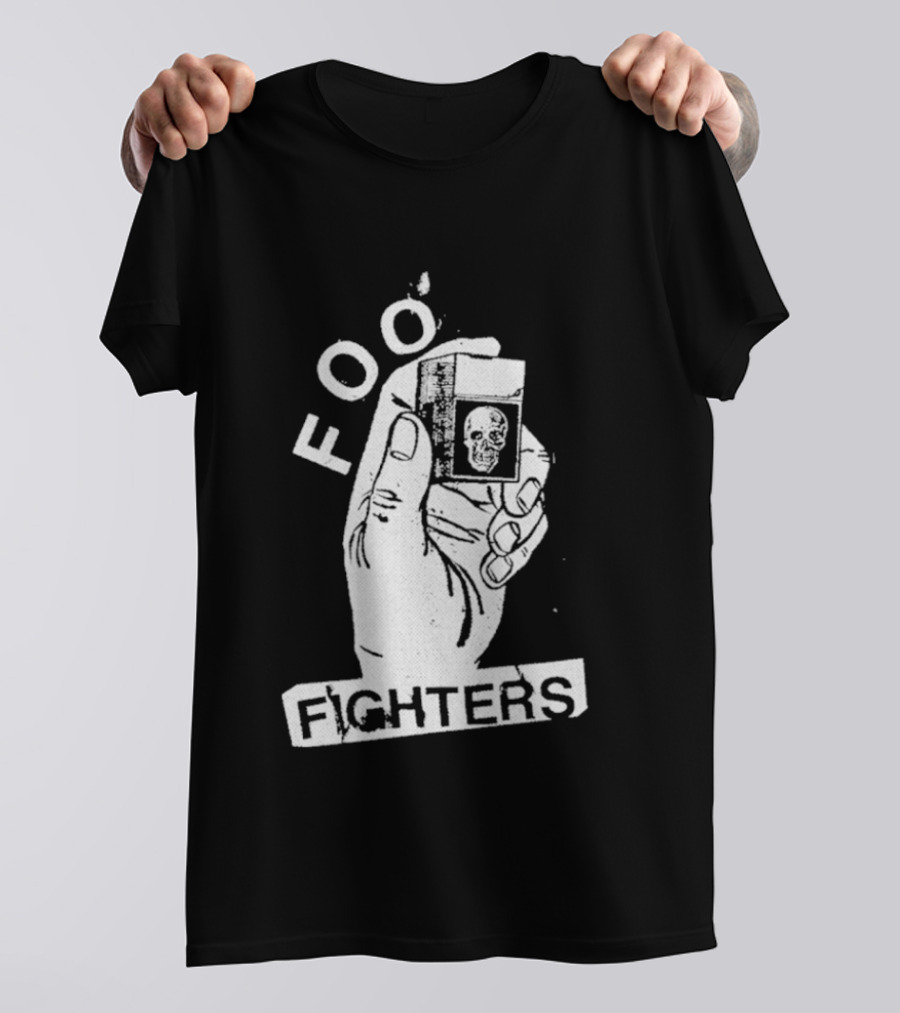 Foo Fighters Hand Holding Lighter Image Choose Your Colour T-Shirt