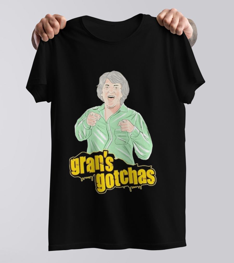 Gran's Gotchas Hilarious Moments With Playful Gesture Image T-Shirt