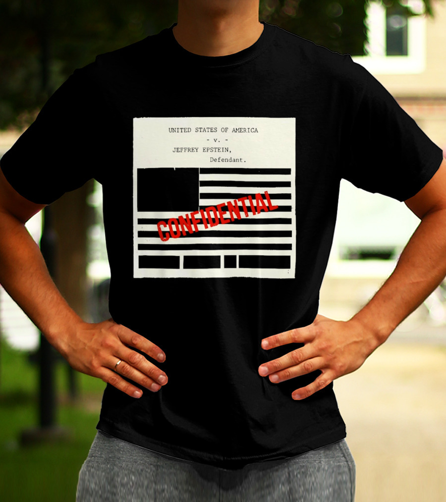 United States Of America Vs Epstein Defendant Flag Confidential T-Shirt