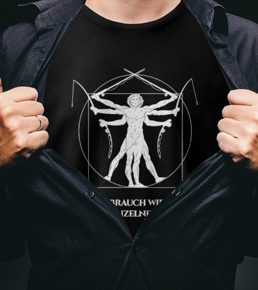 Ja Ich Brauch Wirklich Jede Einzelne Davon Vitruvian Fishing Rods T-Shirt