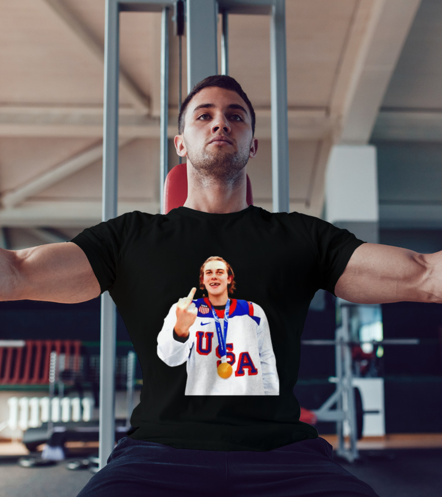 USA Gold Medal Middle Finger Olympic 2026 T-Shirt