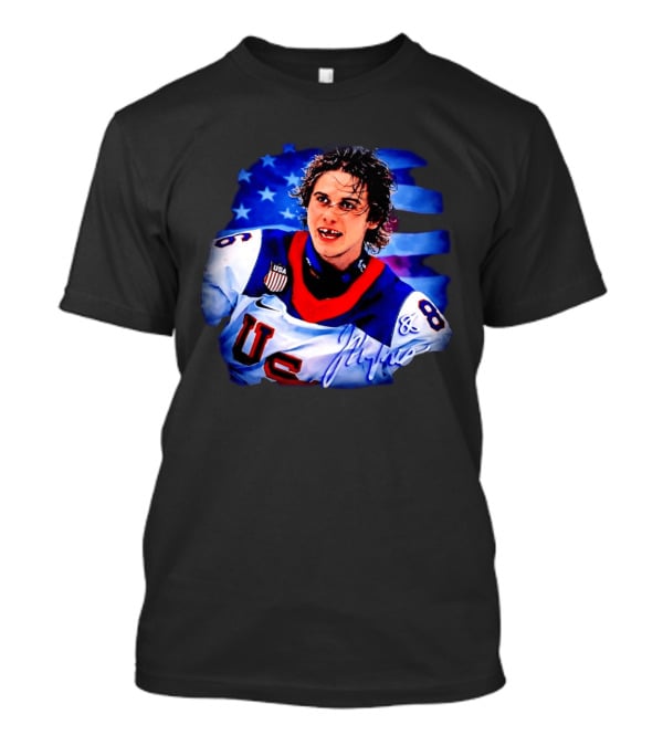 Jack Hughes US Flag Team USA Winter Olympics 2026 T-Shirt