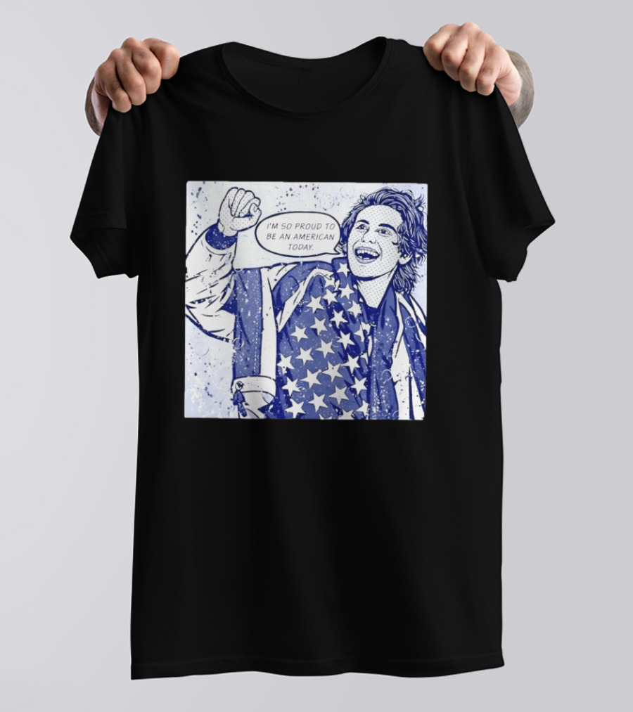 Jack Hughes USA I'm So Proud To Be An American Today T-Shirt