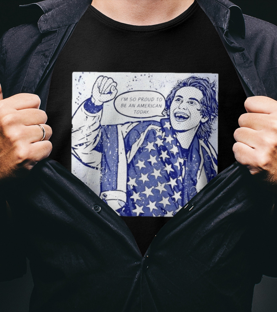 Jack Hughes USA I'm So Proud To Be An American Today T-Shirt