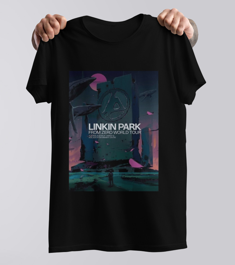 Linkin Park From Zero World Tour Adelaide Australia March 12 2026 Adelaide Entertainment Centre T-Shirt
