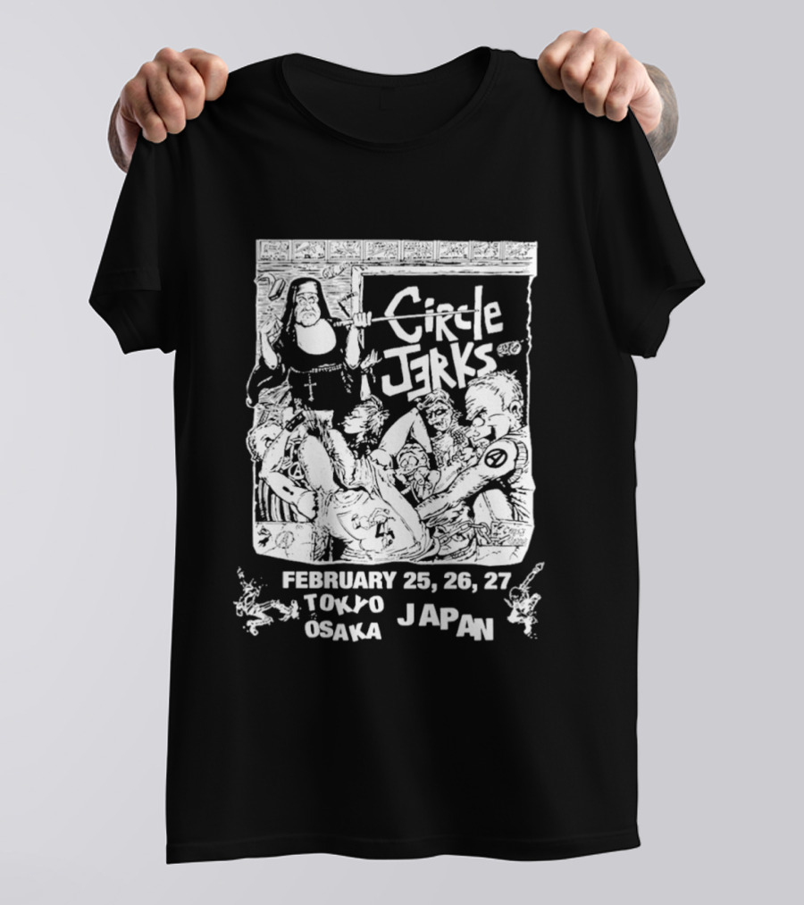 Circle Jerks Tokyo Osaka Japan Tour February 25 26 27 Classroom 2026 T-Shirt