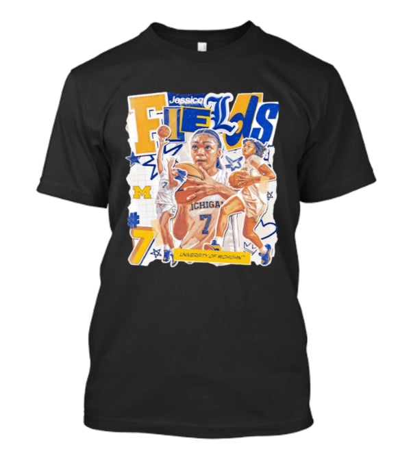 Jessica Fields University Of Michigan Basketball Number 7 T-Shirt