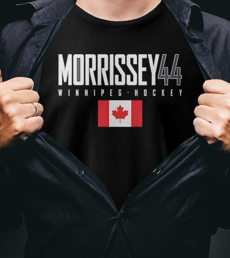 Morrissey 44 Winnipeg Hockey Canada Flag T-Shirt