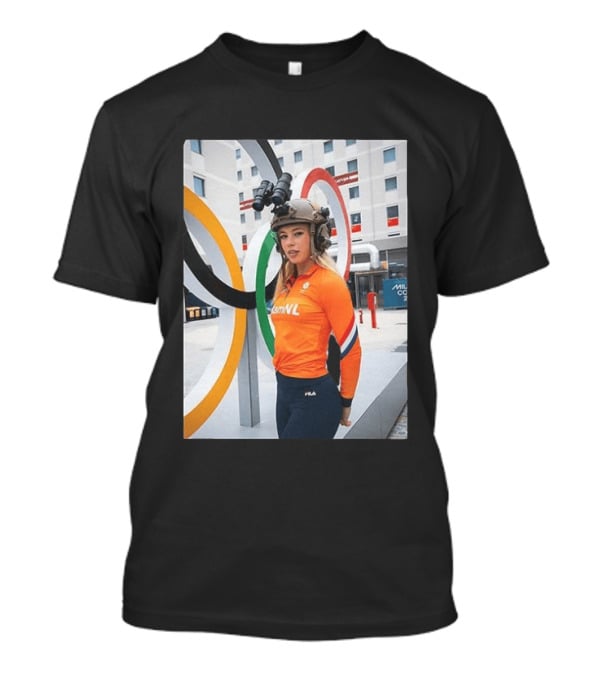 Jutta Leerdam Night Vision Helmet Netherlands Olympic Athlete Fila T-Shirt