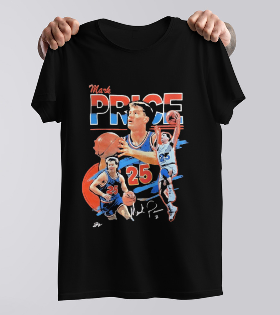 Mark Price 25 Orlando Magic Basketball Player T-Shirt