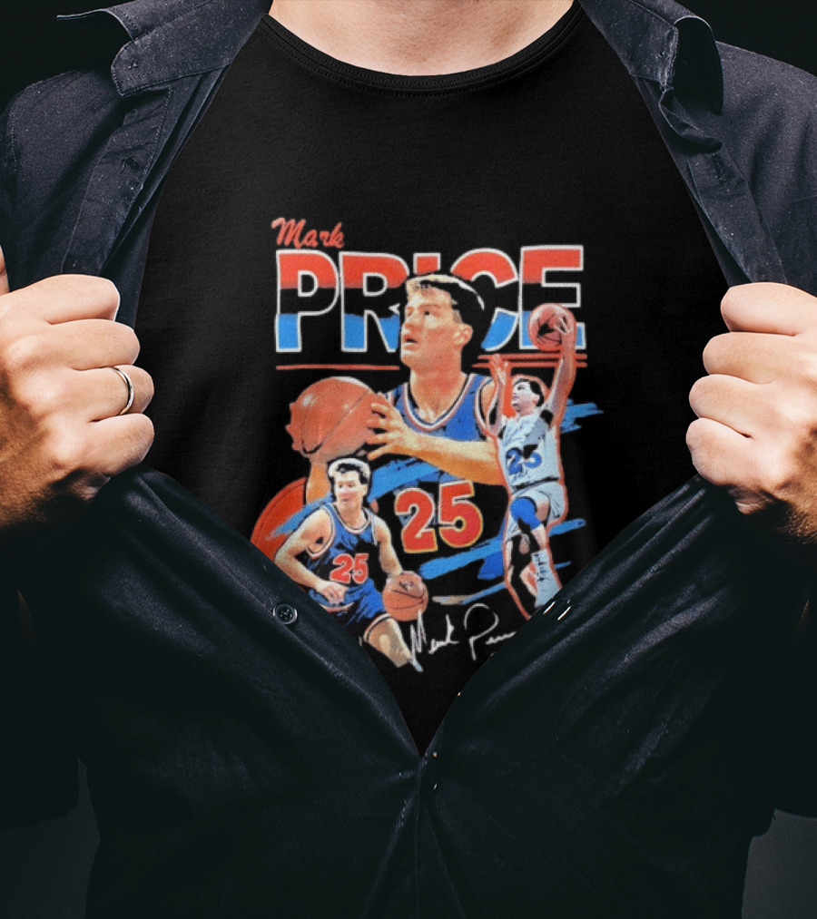 Mark Price 25 Orlando Magic Basketball Player T-Shirt