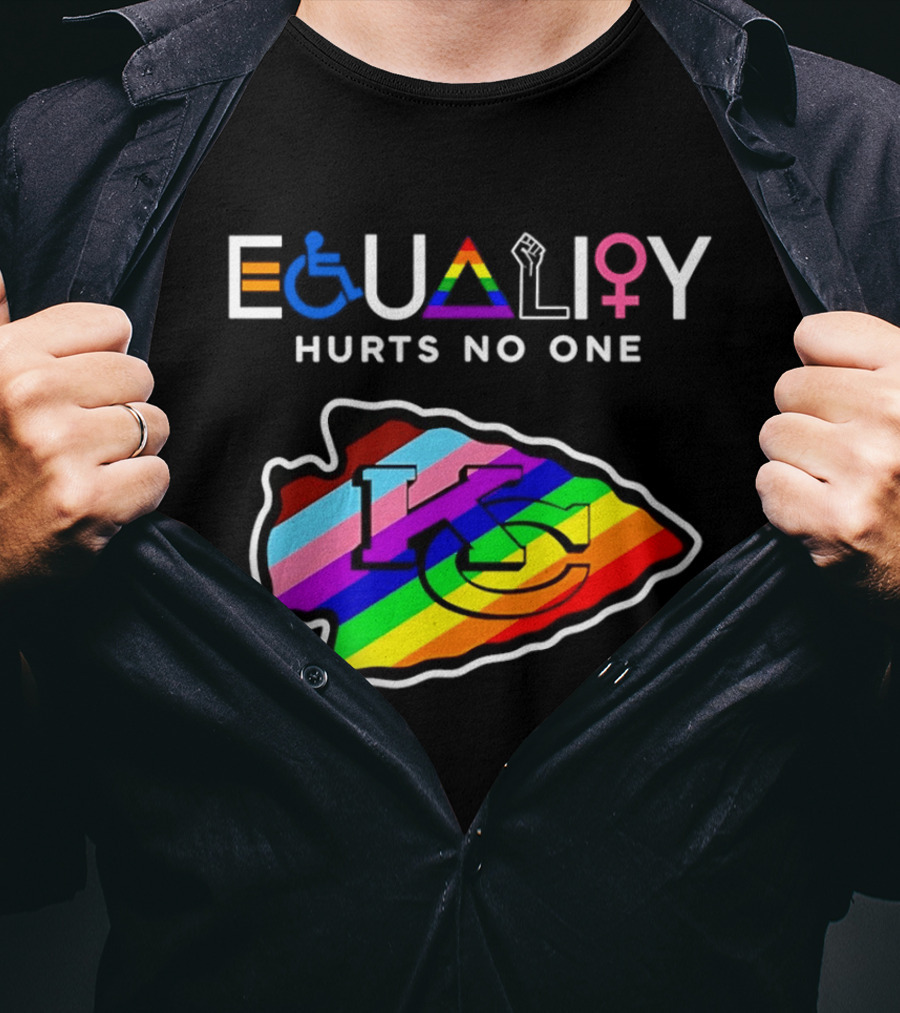 Kansas City Chiefs Equality Hurts No One LGBTQ Pride T-Shirt